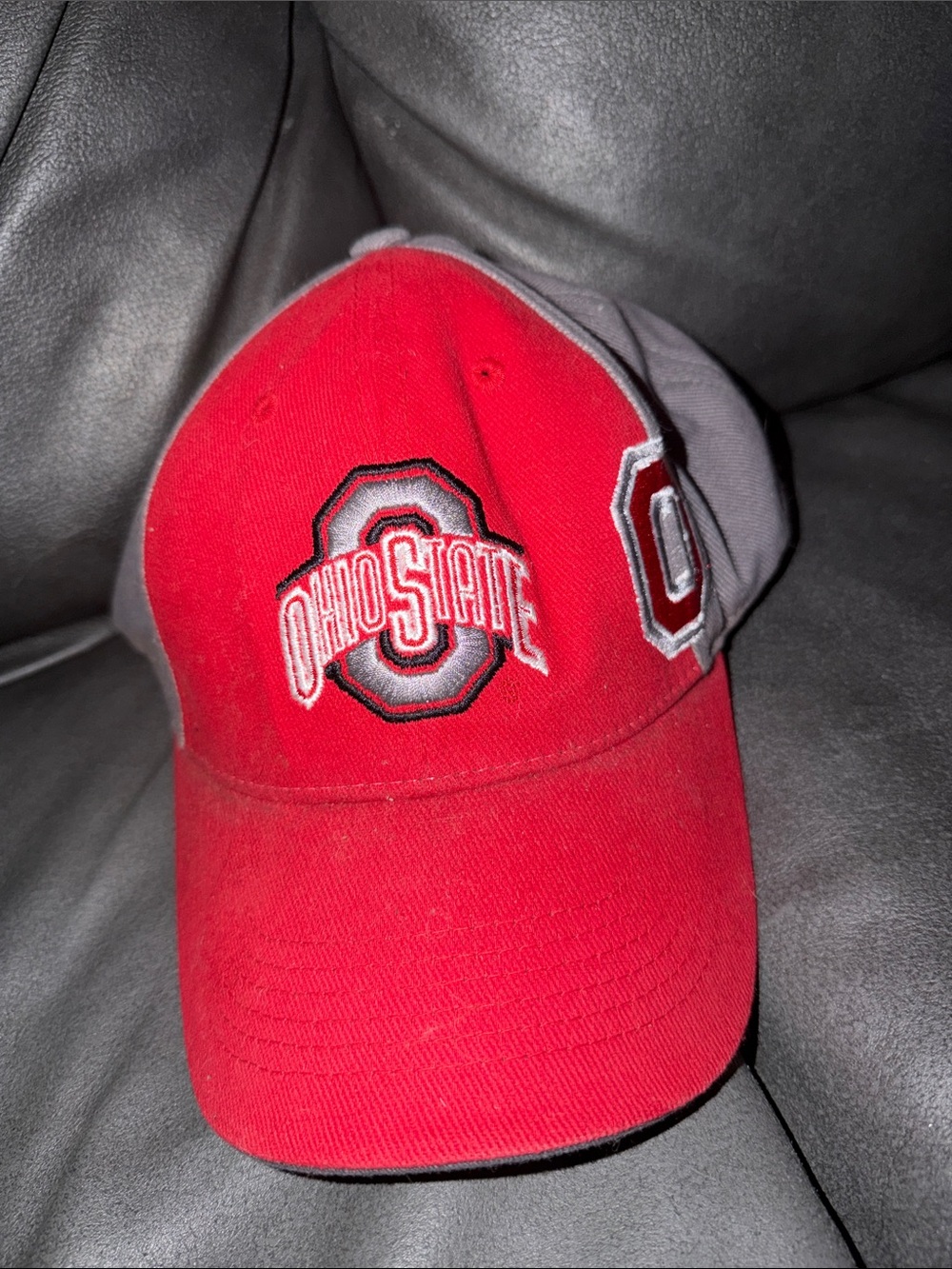 Zephyr Gray and Red Ohio State Baseball Cap